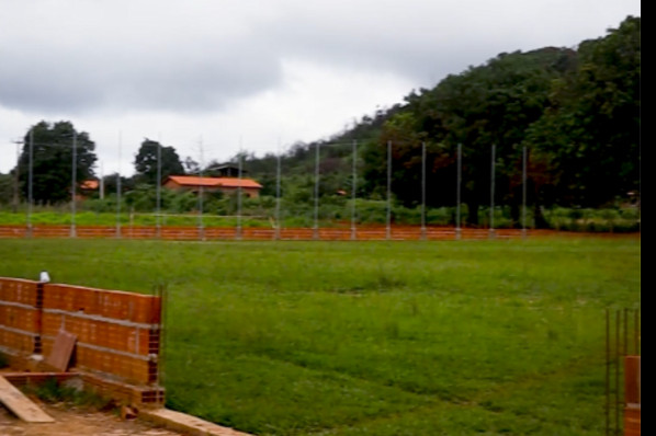 Obra de construção do Estádio e Praça na União